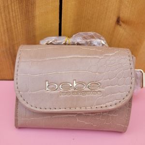 New bebe Los Angeles Camile Beige Micro Fanny Pack